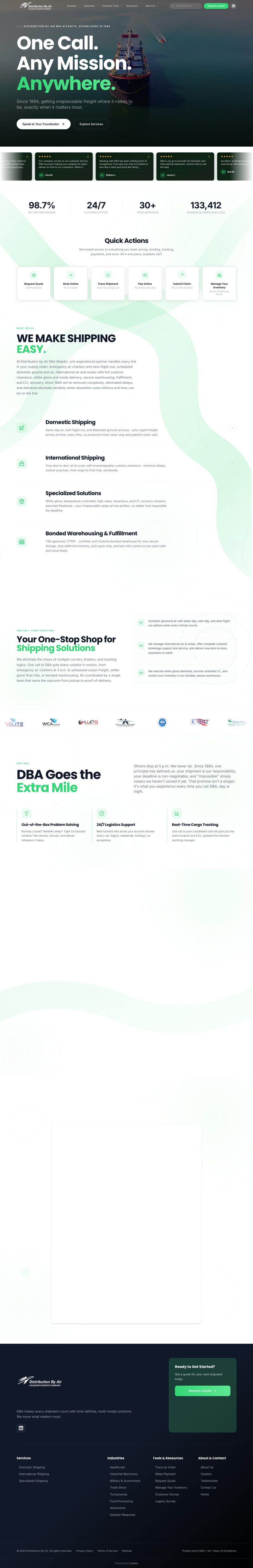 GoDBA — Logistics ops